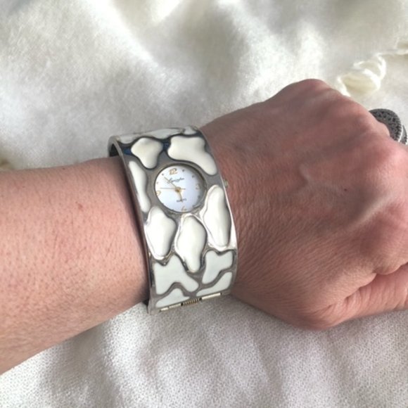 1990s Lexington Hinged Cuff Watch Bracelet